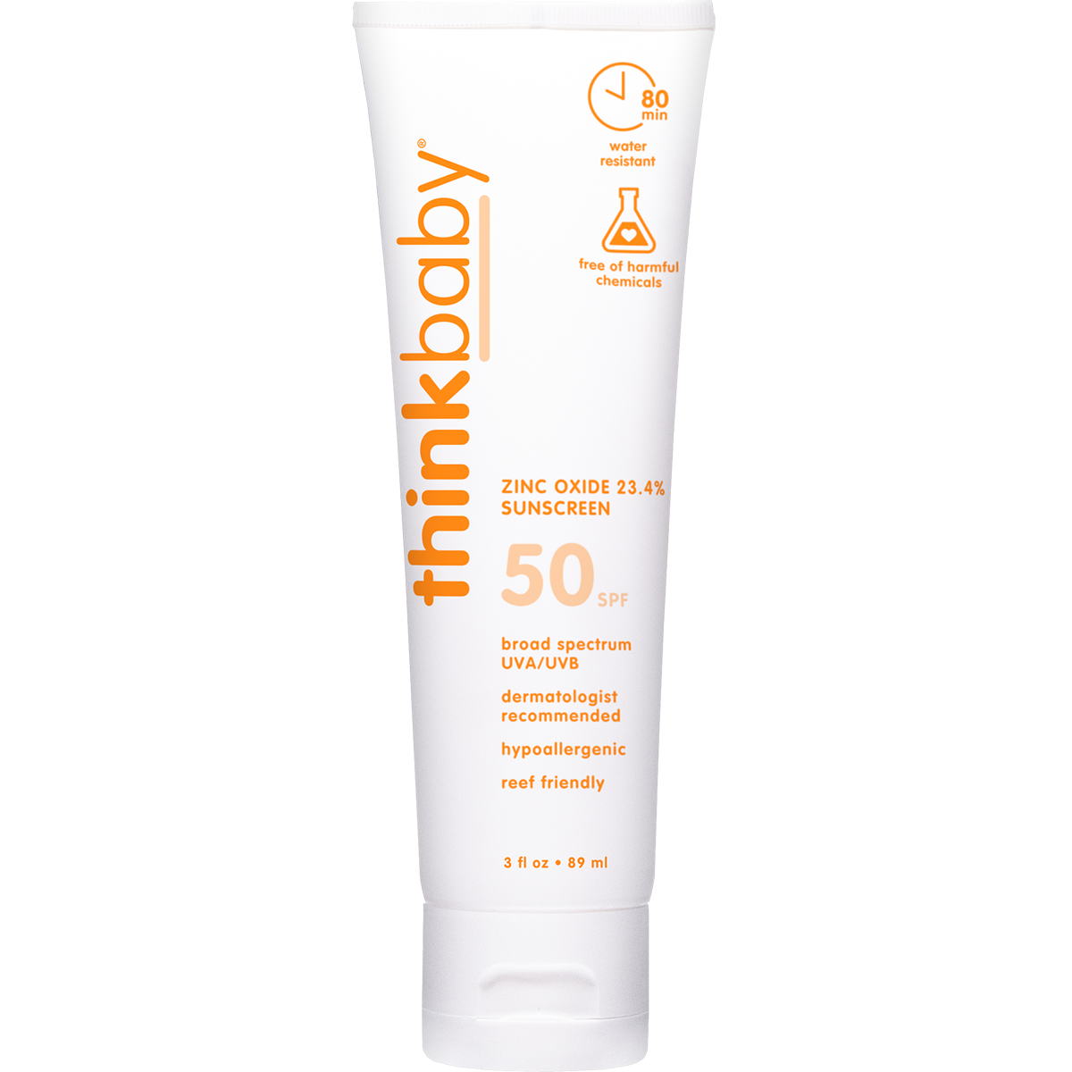  Thinkbaby Safe Sunscreen SPF 50 - 3 Oz
