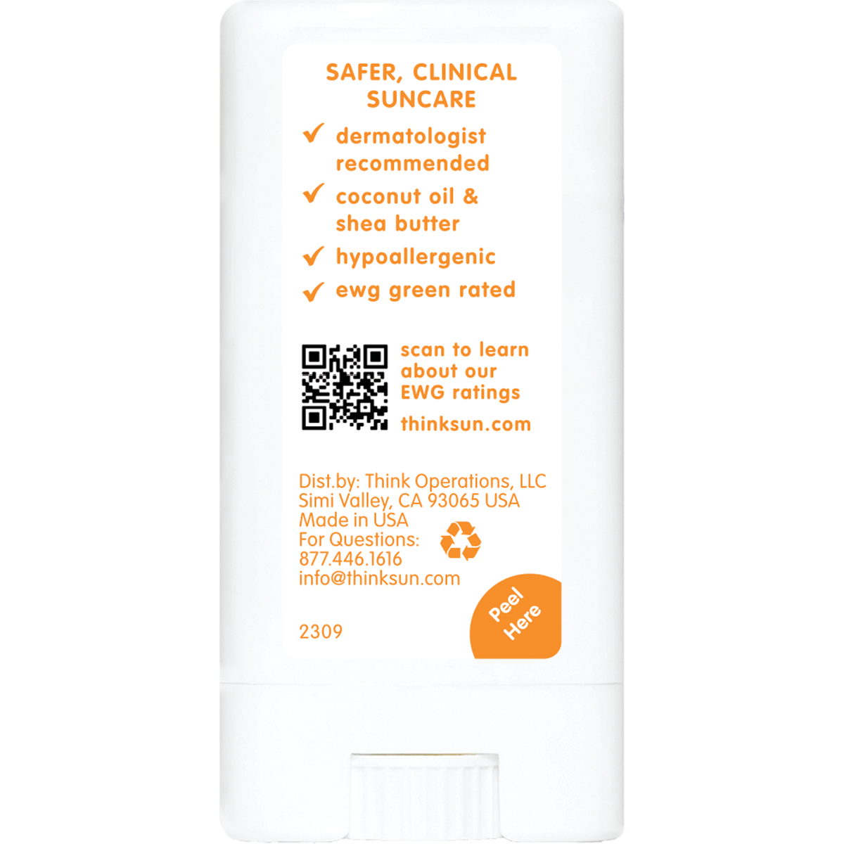  Thinkbaby Sunscreen Stick SPF 30