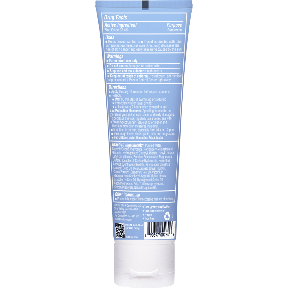  Safe Sunscreen SPF 50 - 3 Oz