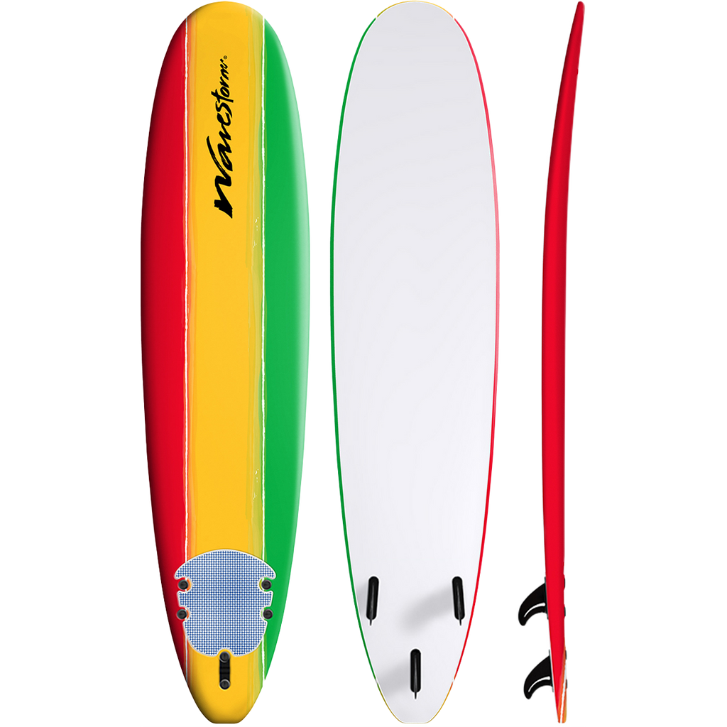  Wavestorm 8'0 Classic Surfboard With Leash