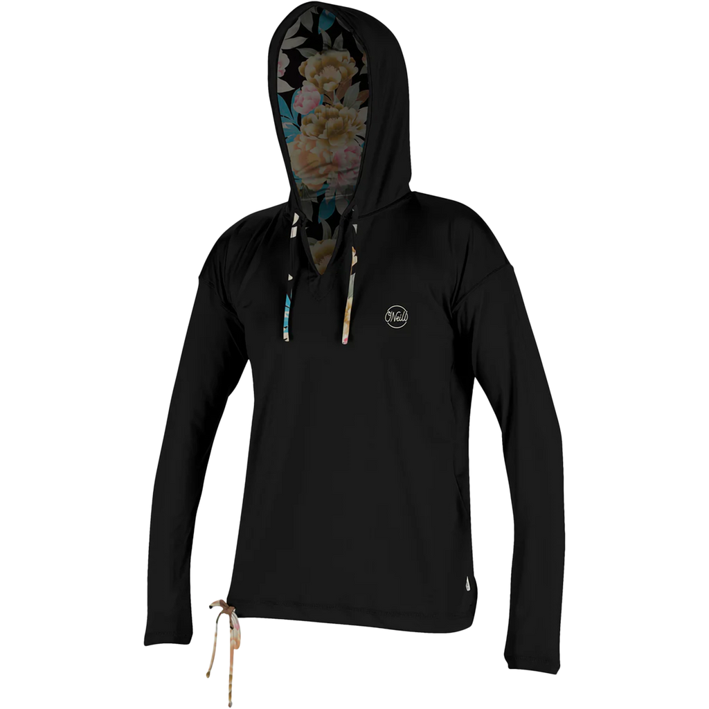  Women's Side Print Long Sleeve Hoodie