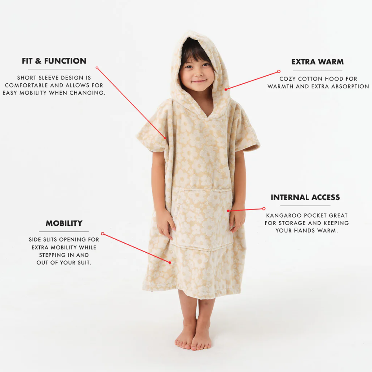 Slowtide Youth Everyday Fleece Poncho