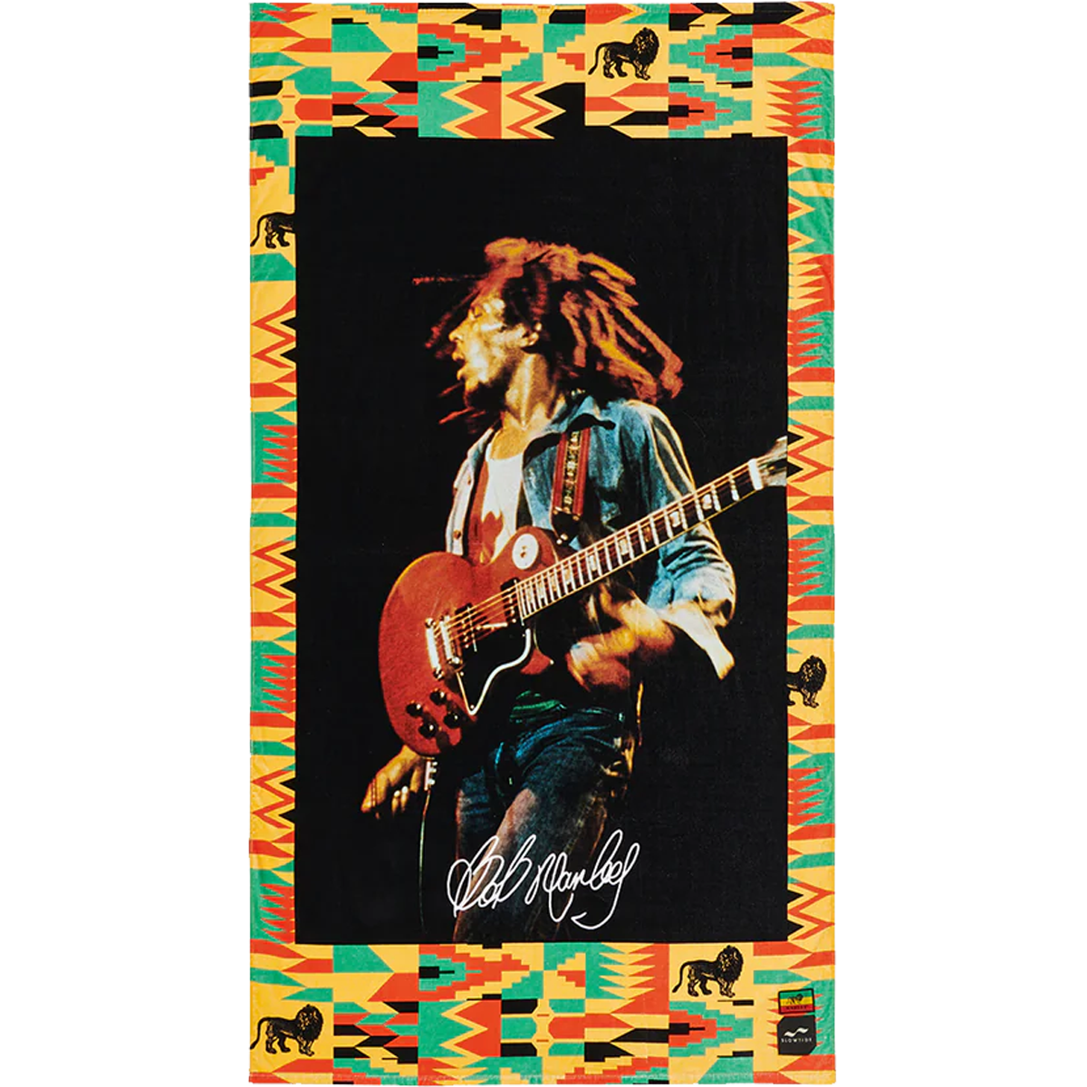  Bob Marley X Slowtide Trenchtown Beach Towel