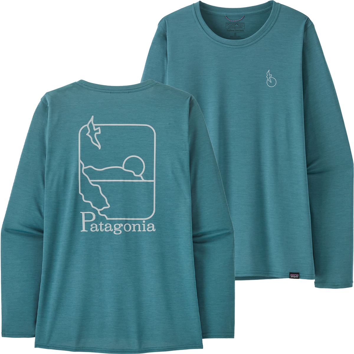 Patagonia Women's Long Sleeved Capilene Cool Daily Graphic Shirt - Waters