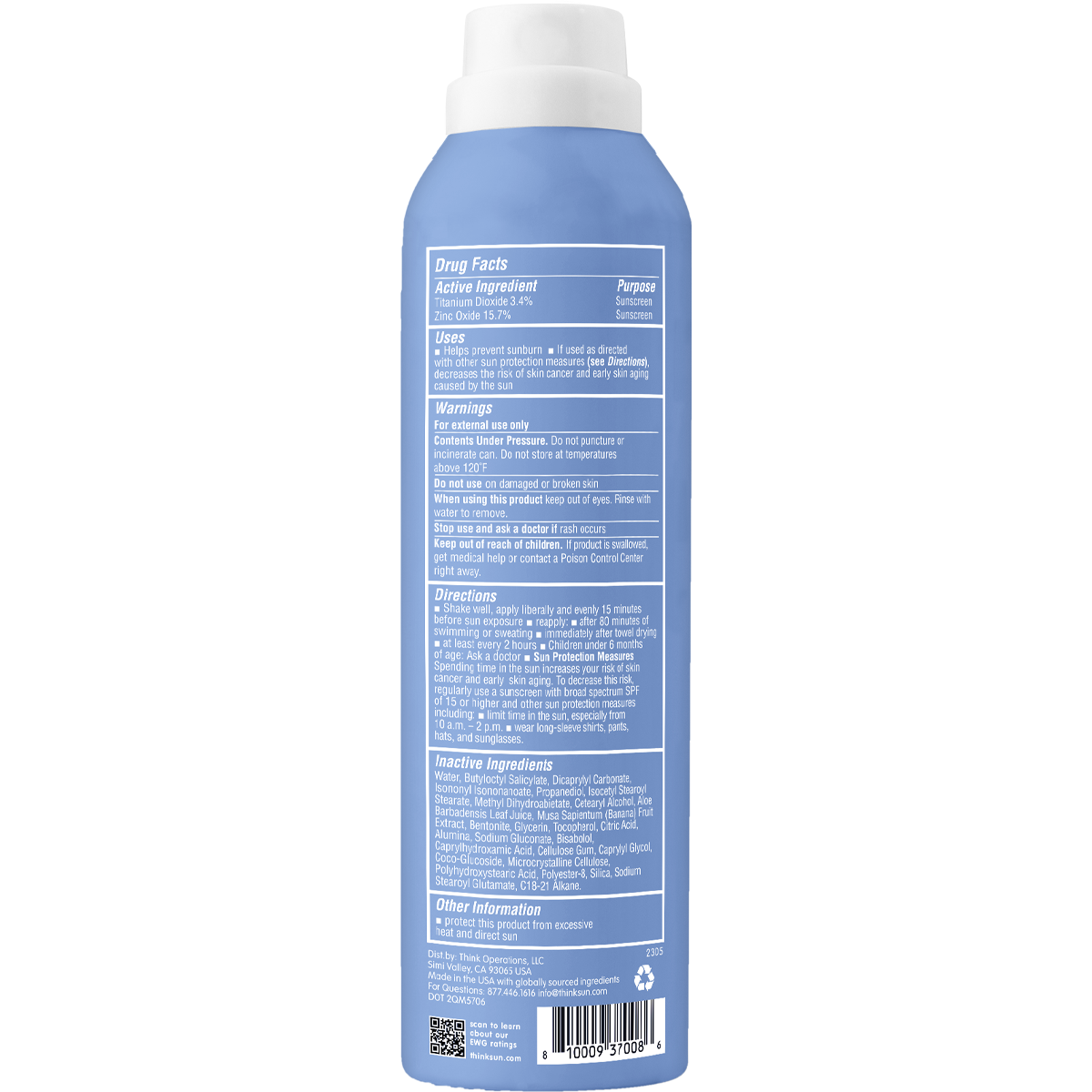  Thinksport Mineral Spray SPF 50