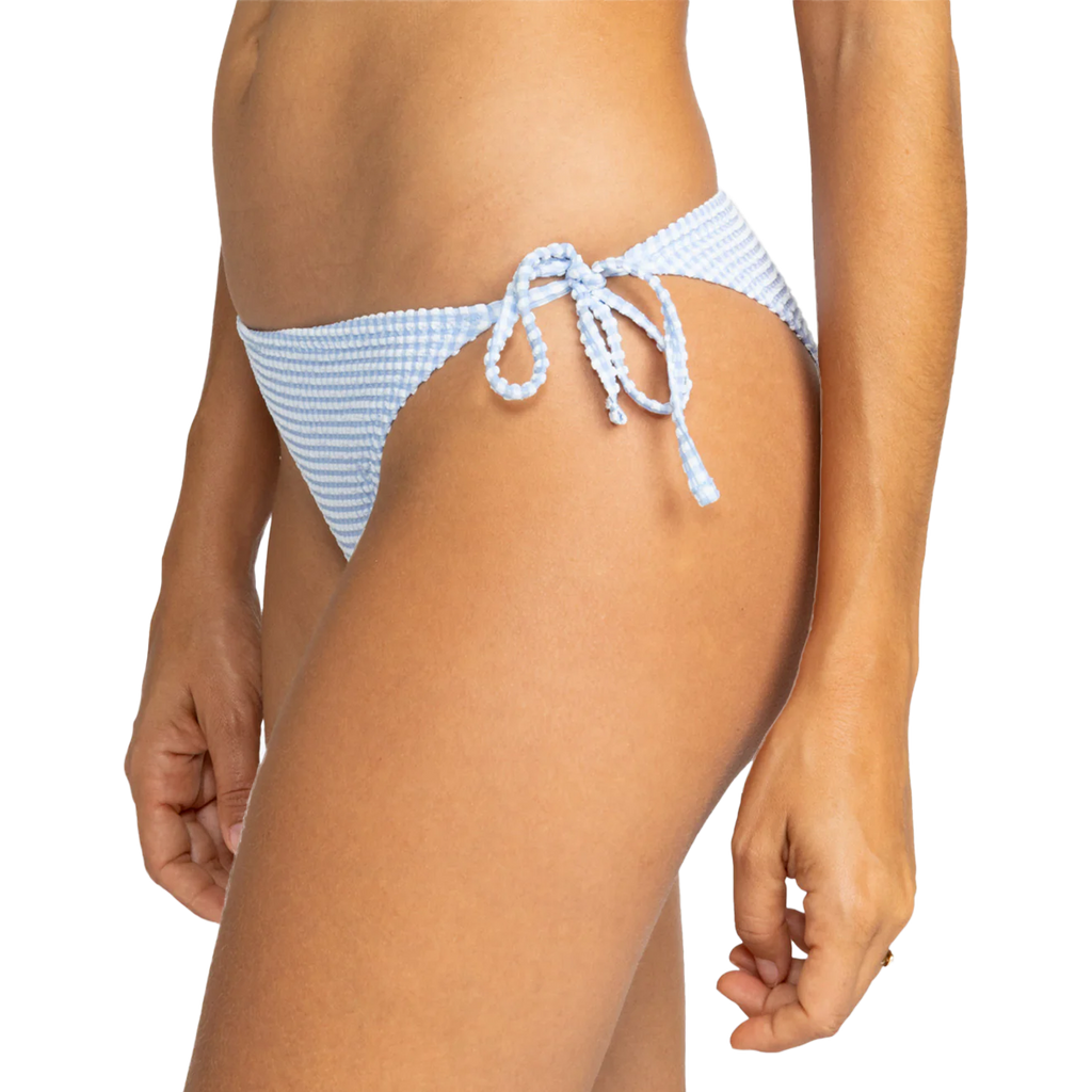 Roxy Women's Gingham Tie-Side Cheeky Bottoms
