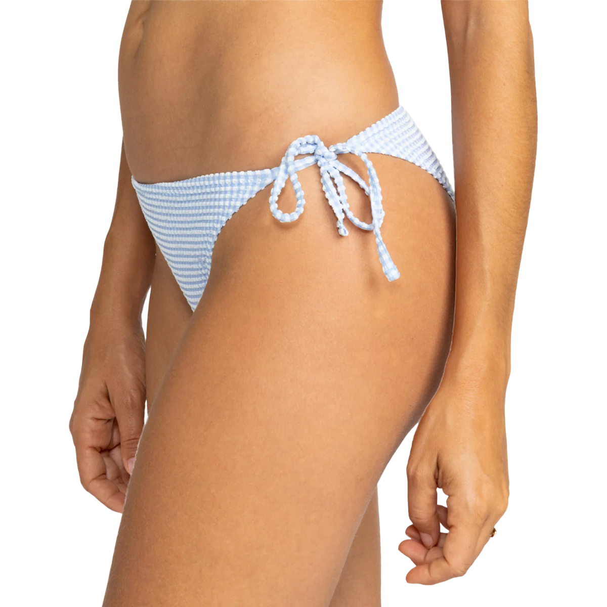 Roxy Women's Gingham Tie-Side Cheeky Bottoms