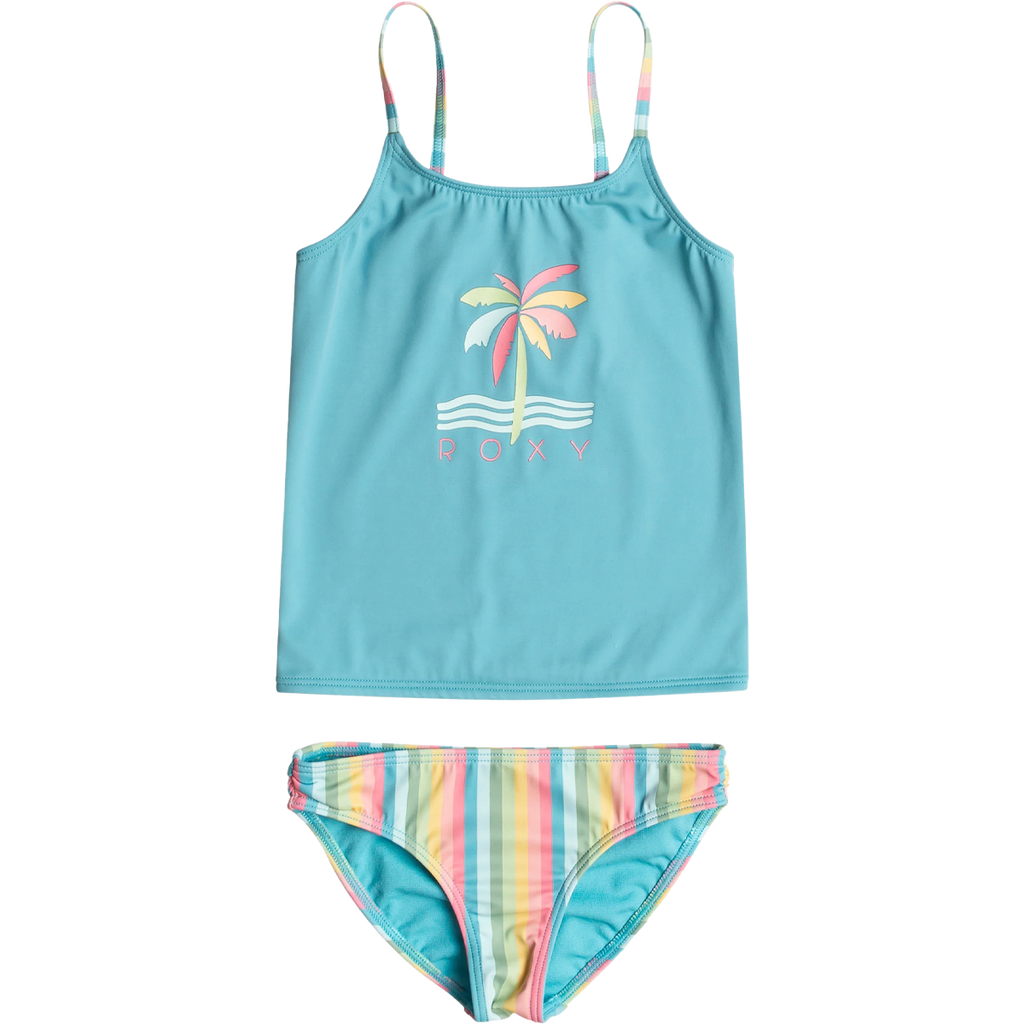 Roxy Youth Rainbow Stripe Tankini Set