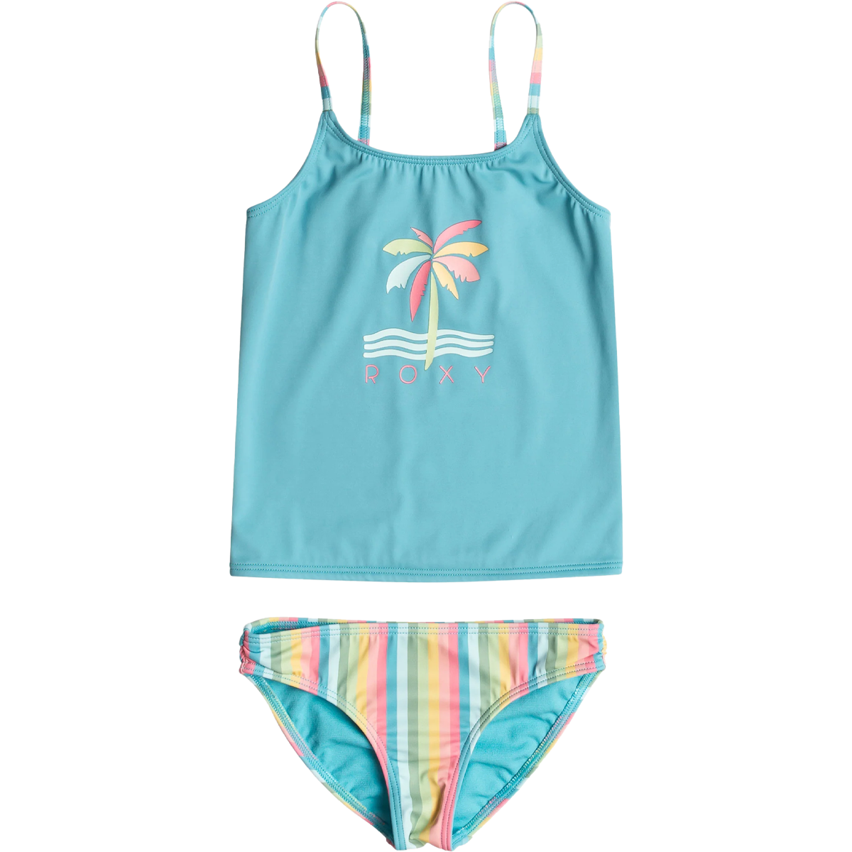 Roxy Youth Rainbow Stripe Tankini Set