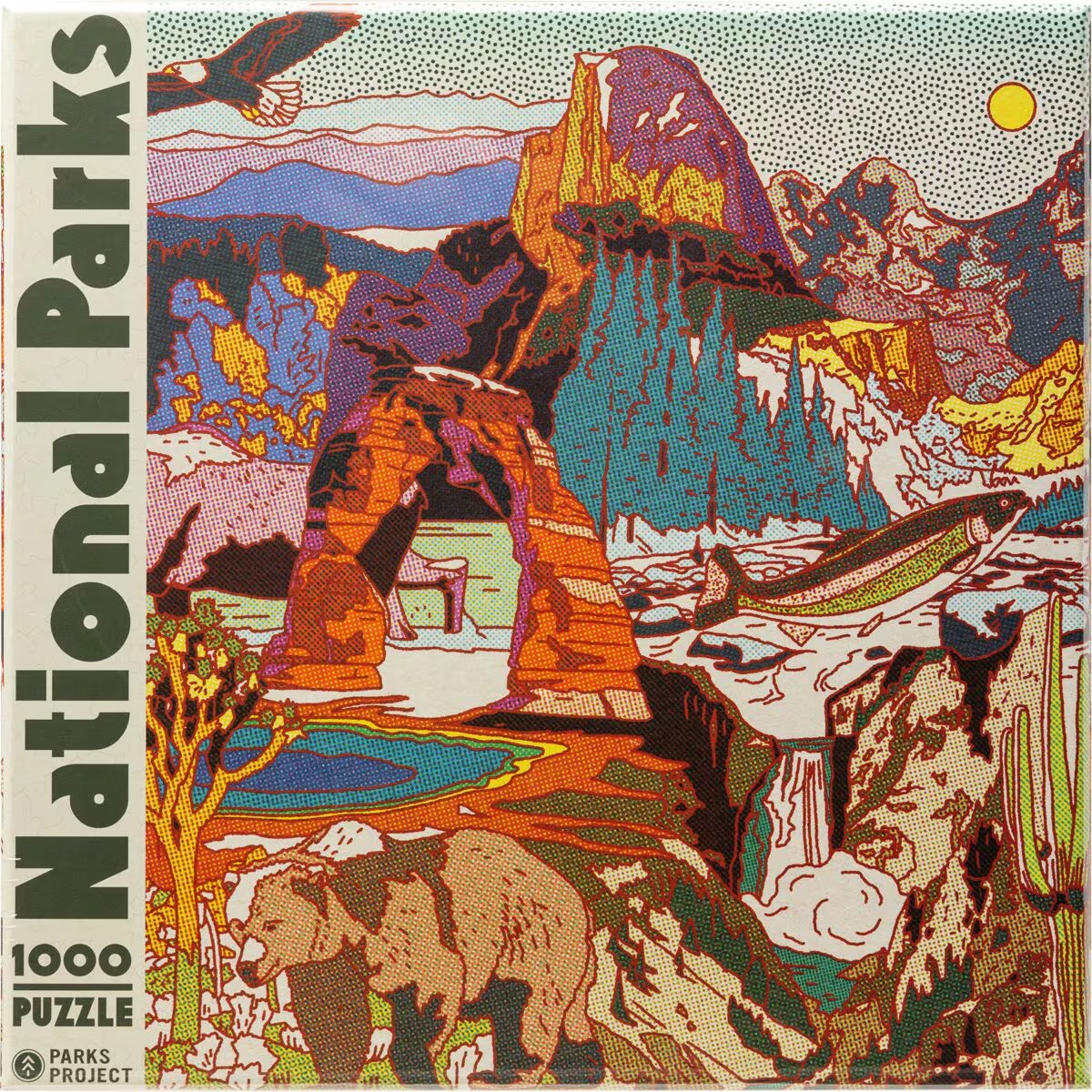 National Parks Collage 1000 Piece Puzzle