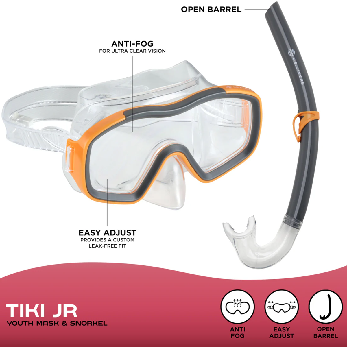  Tiki JR Combo Orange Grey