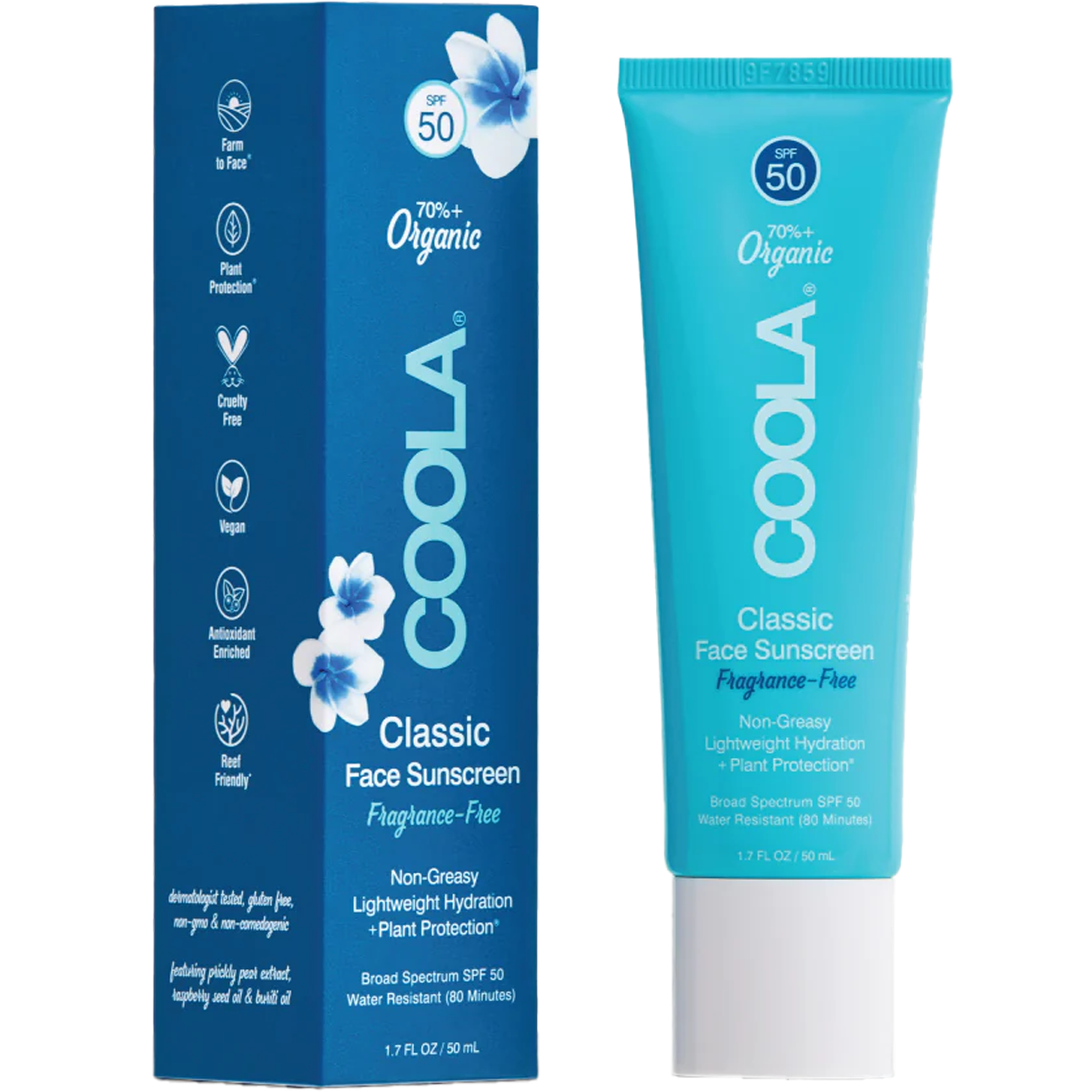 Coola Classic Face Organic Sunscreen Lotion SPF 50