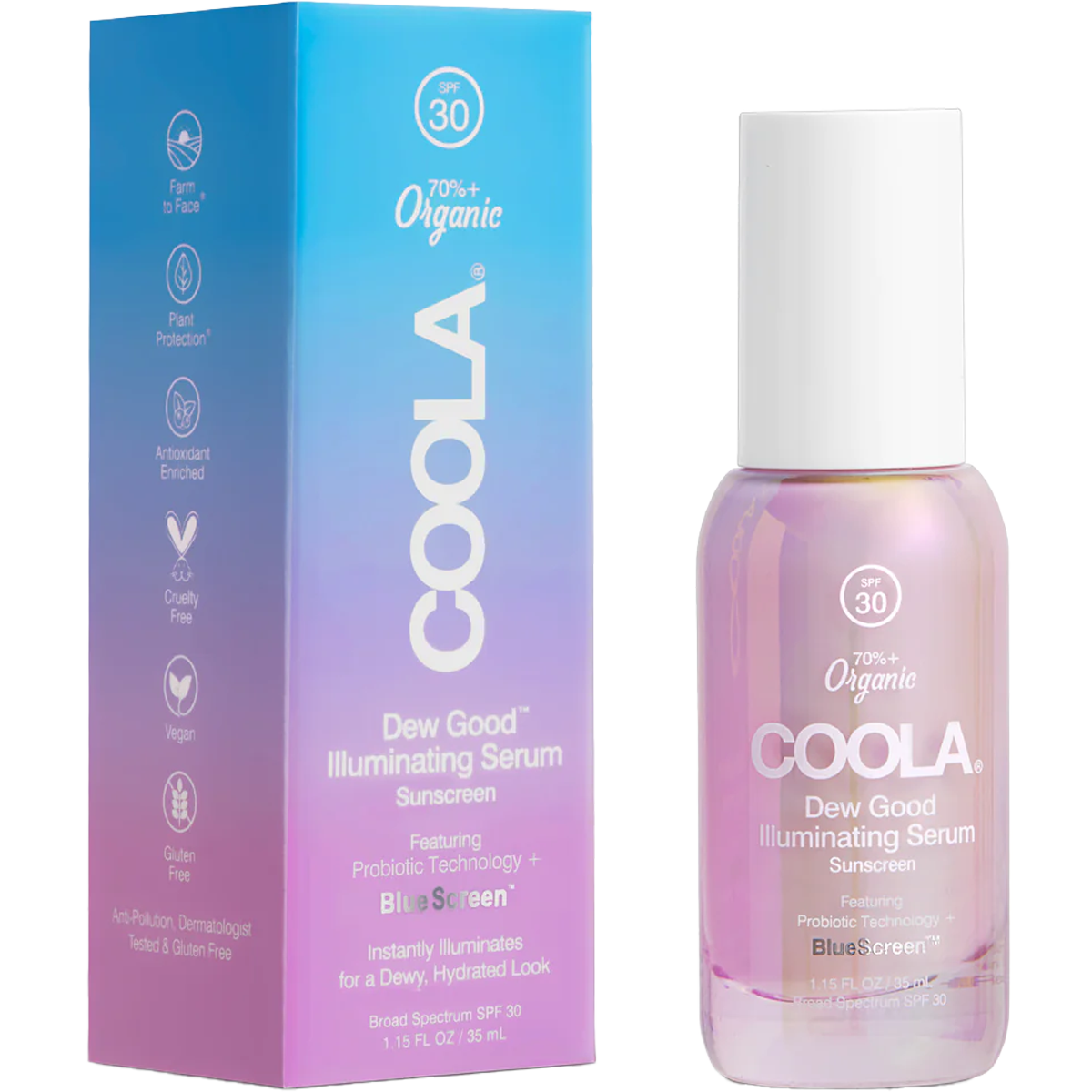 Coola Dew Good Illuminating Serum Sunscreen SPF 30