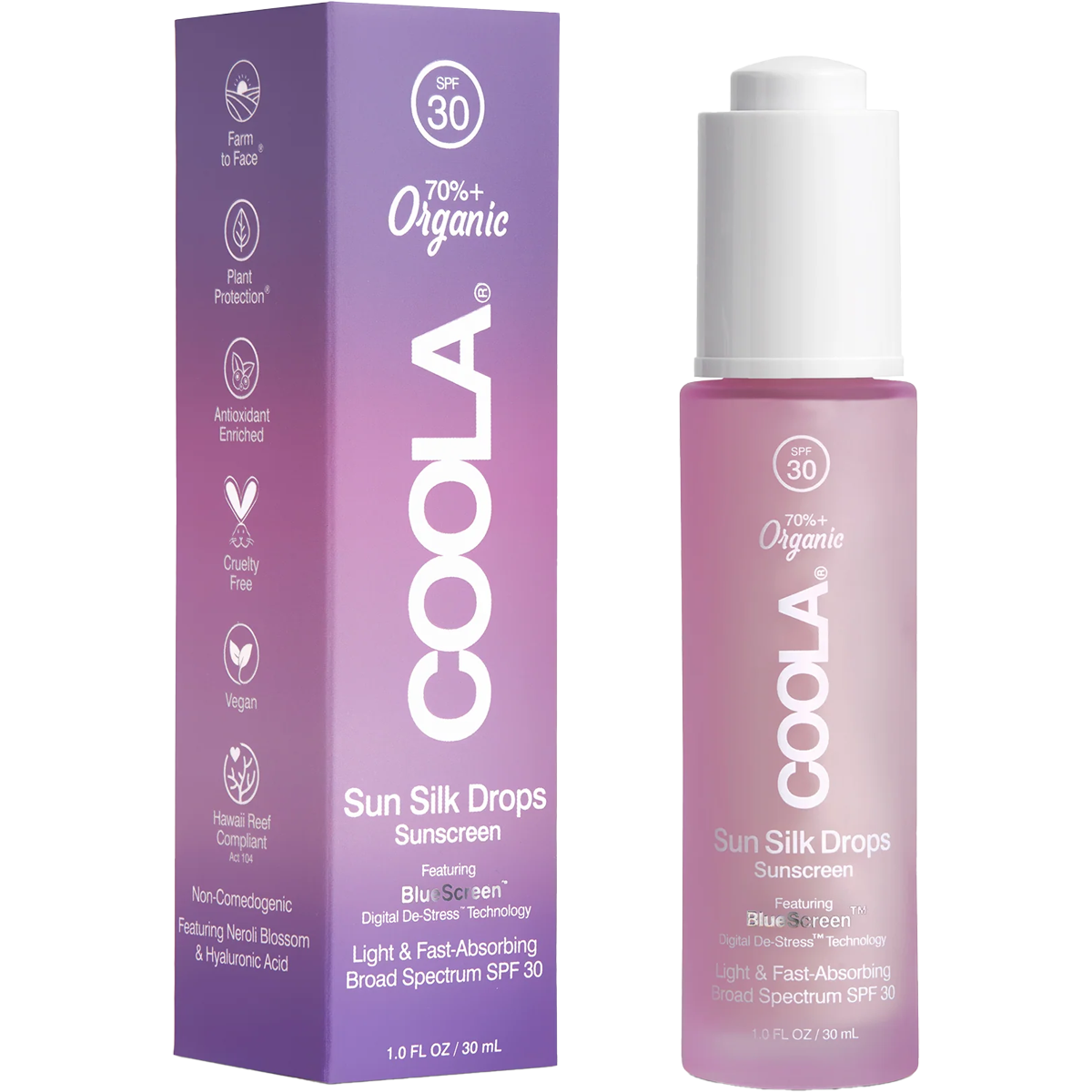 Coola Sun Silk Drops Organic Face Sunscreen SPF 30