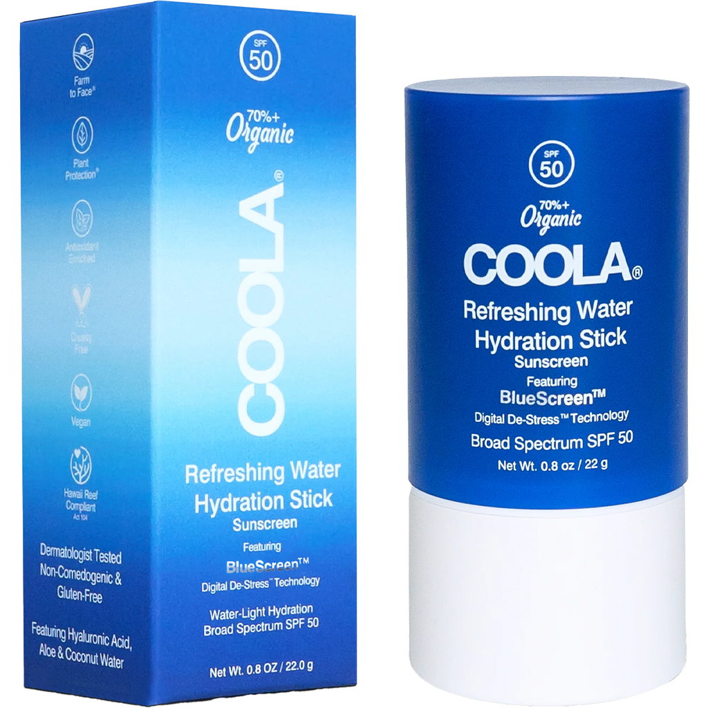 Coola Refreshing Water Hydration Stick Organic Face Sunscreen SPF 50