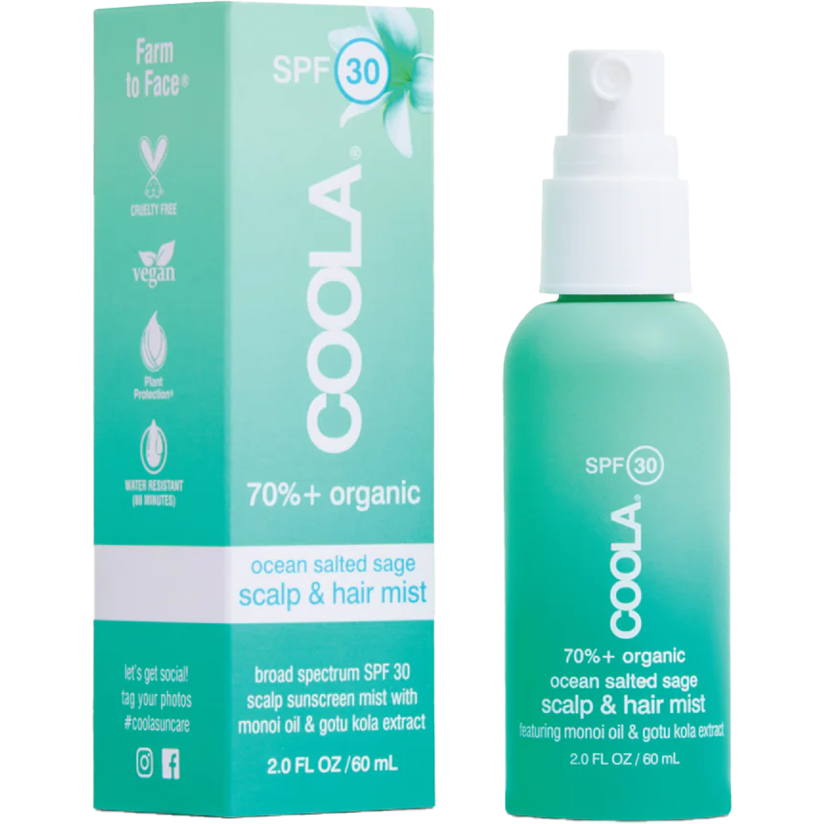 Coola Scalp & Hair Mist Organic Sunscreen SPF 30