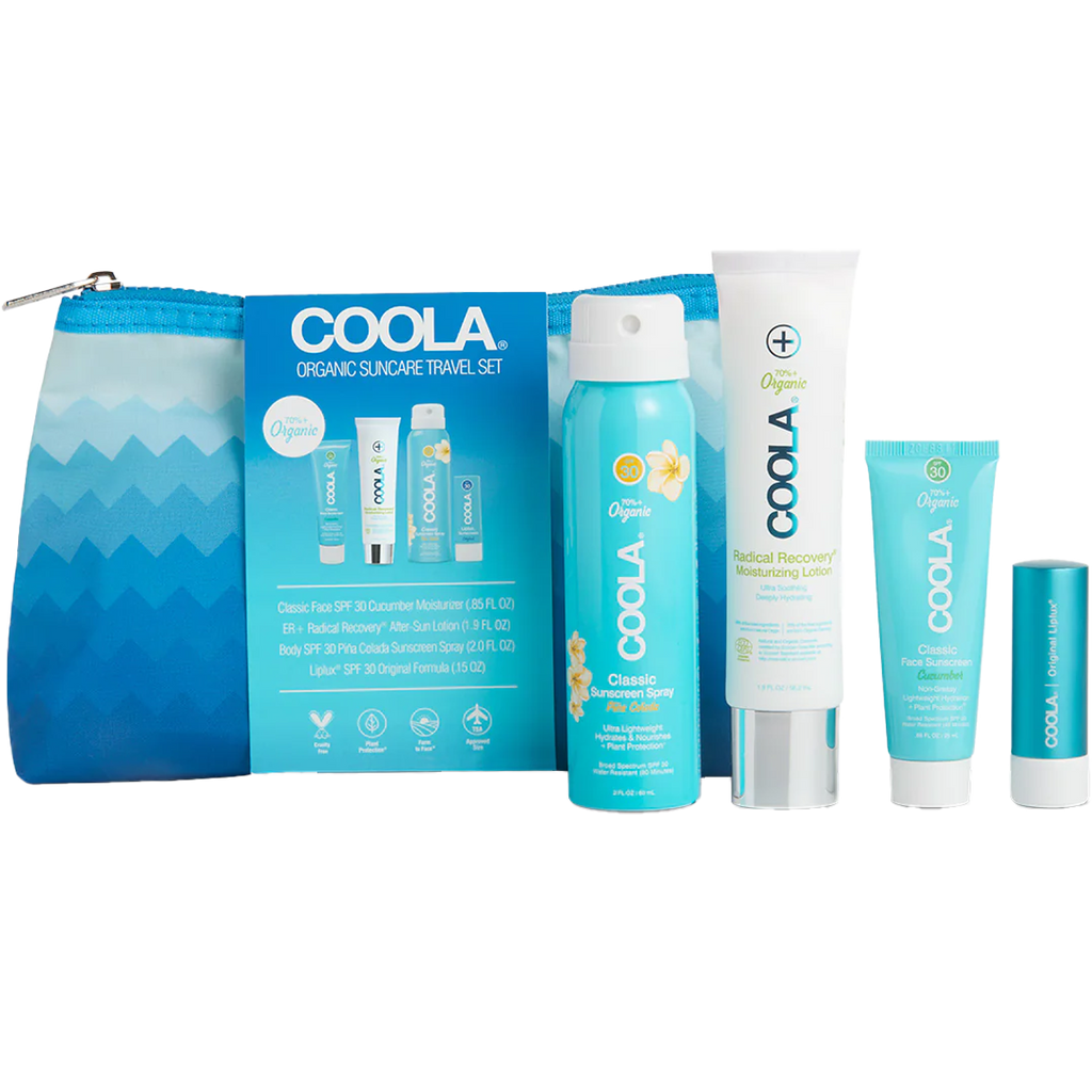 Coola Classic Organic Suncare 4 Piece Travel Set
