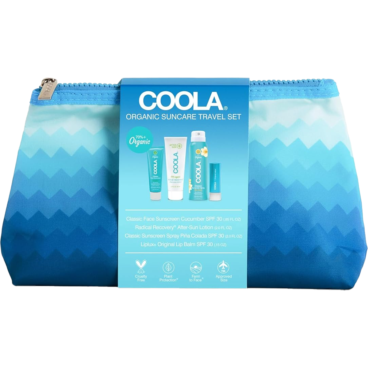 Coola Classic Organic Suncare 4 Piece Travel Set