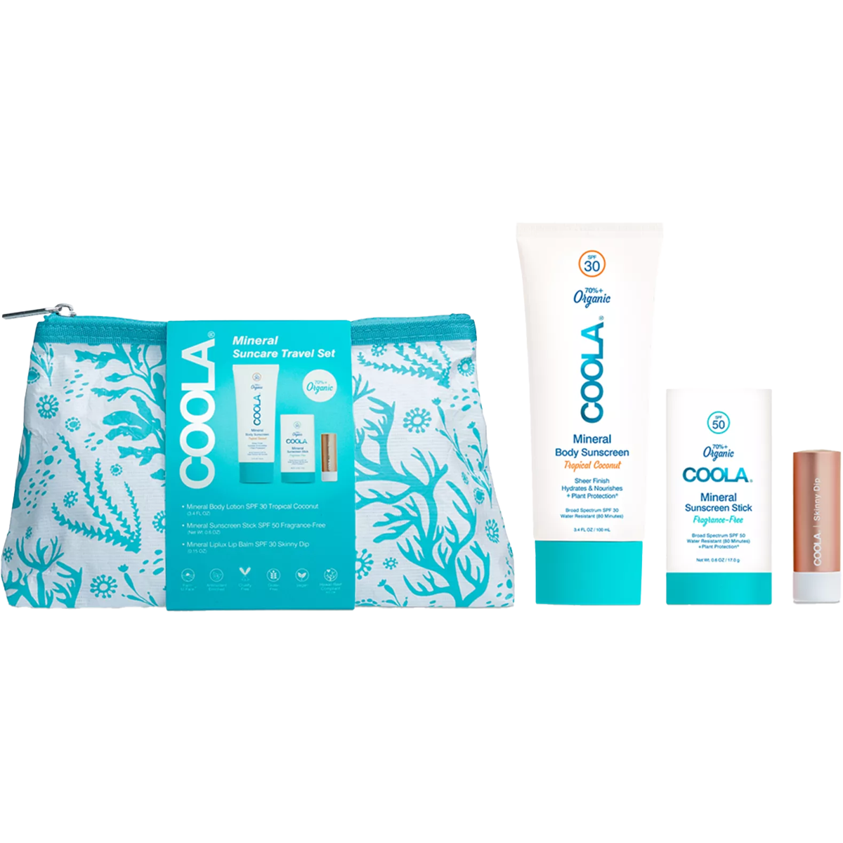 Coola Mineral Suncare 3 Piece Travel Set