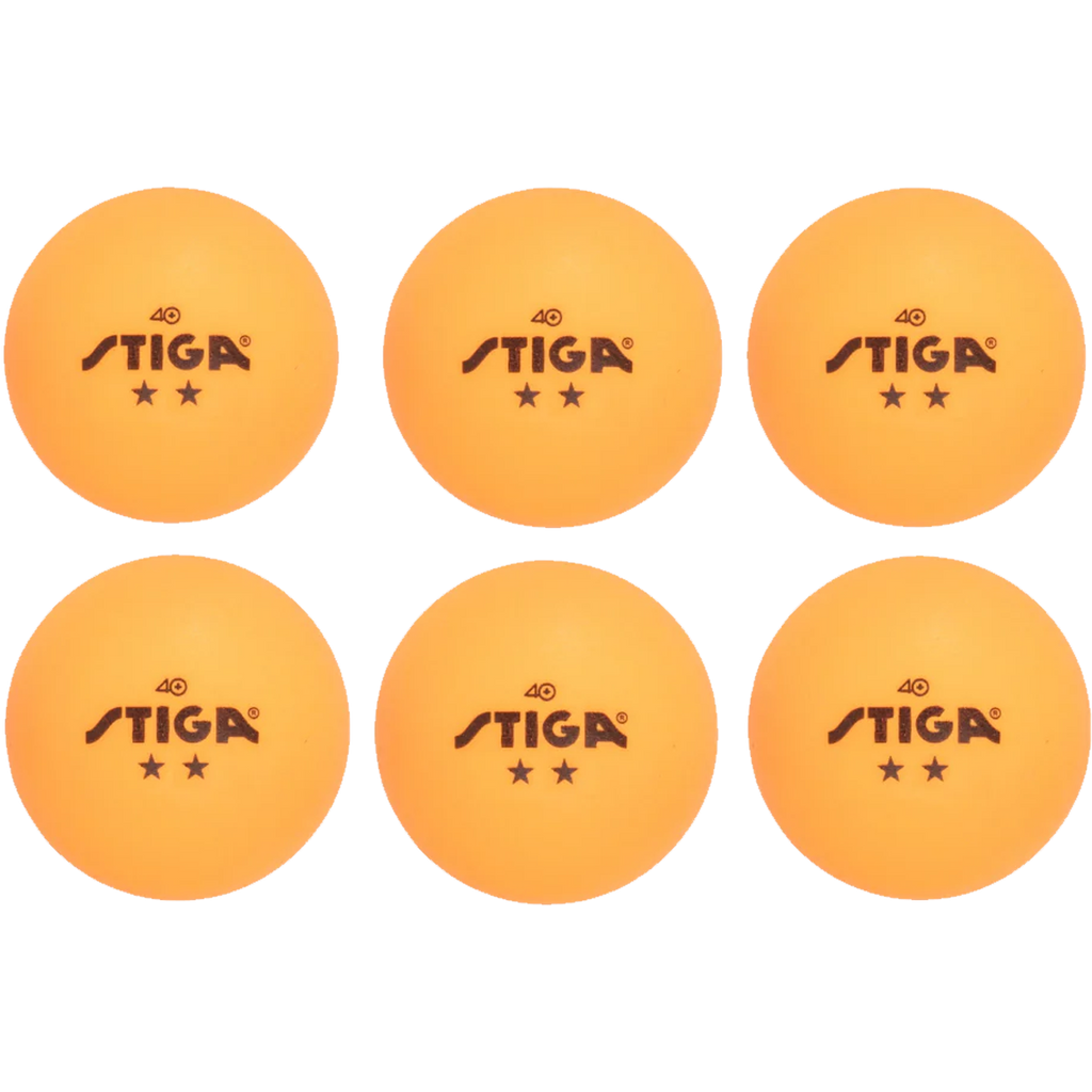 Stiga 2-Star Table Tennis Balls (6 Pack)