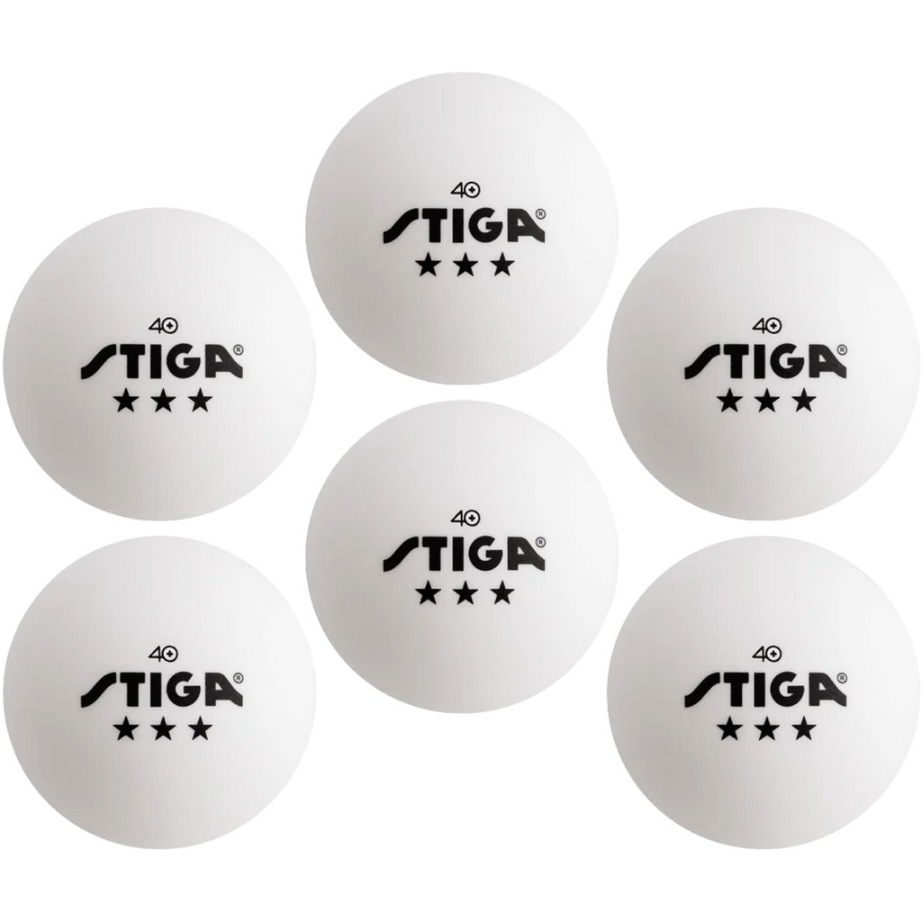 Stiga 3-Star Table Tennis Balls (6 Pack)