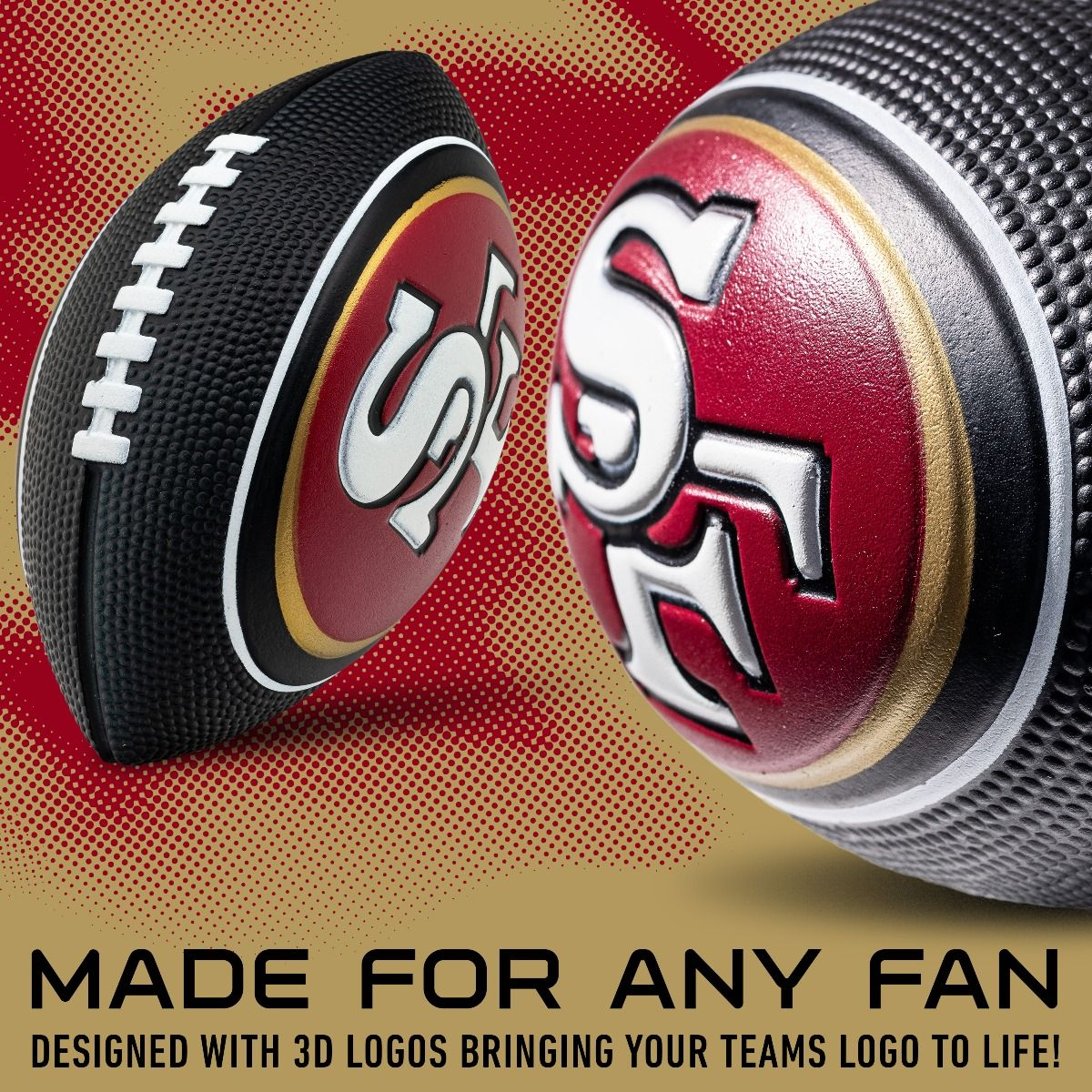  NFL Air Tech Mini Football 49ERs