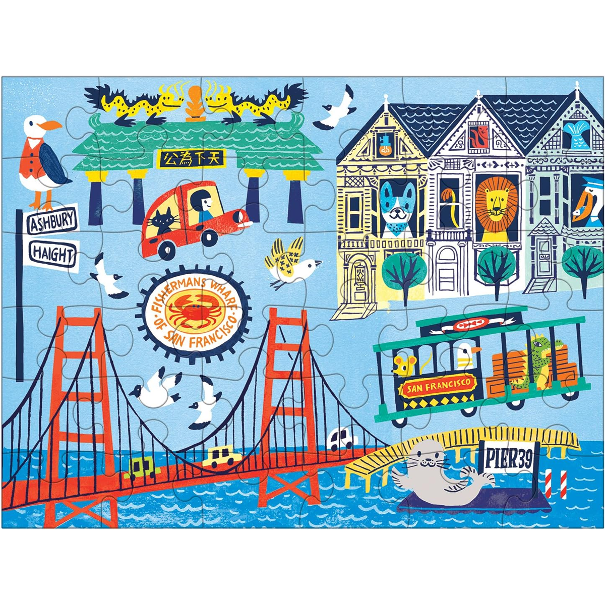 Chronicle Books Mudpuppy San Francisco Puzzle To Go