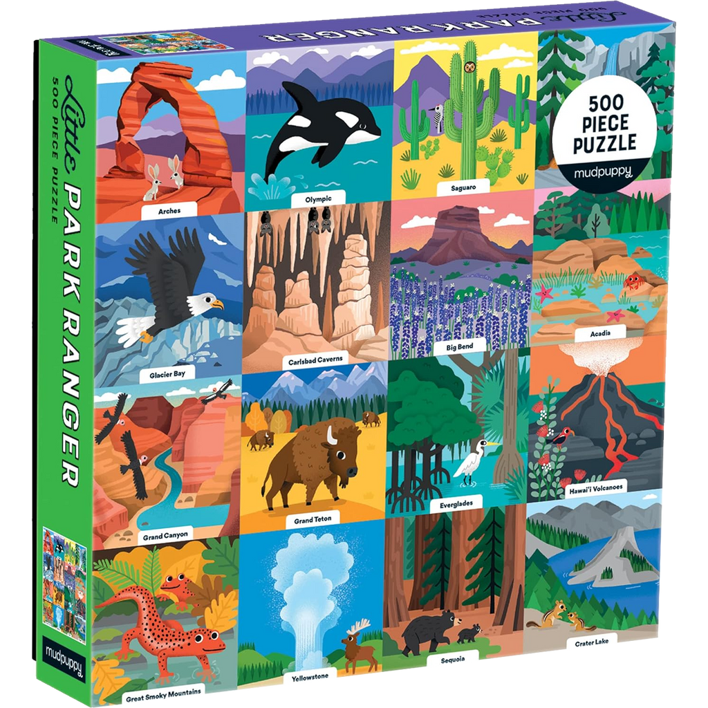 Chronicle Books Mudpuppy Little Park Ranger 500 Piece Family Puzzle