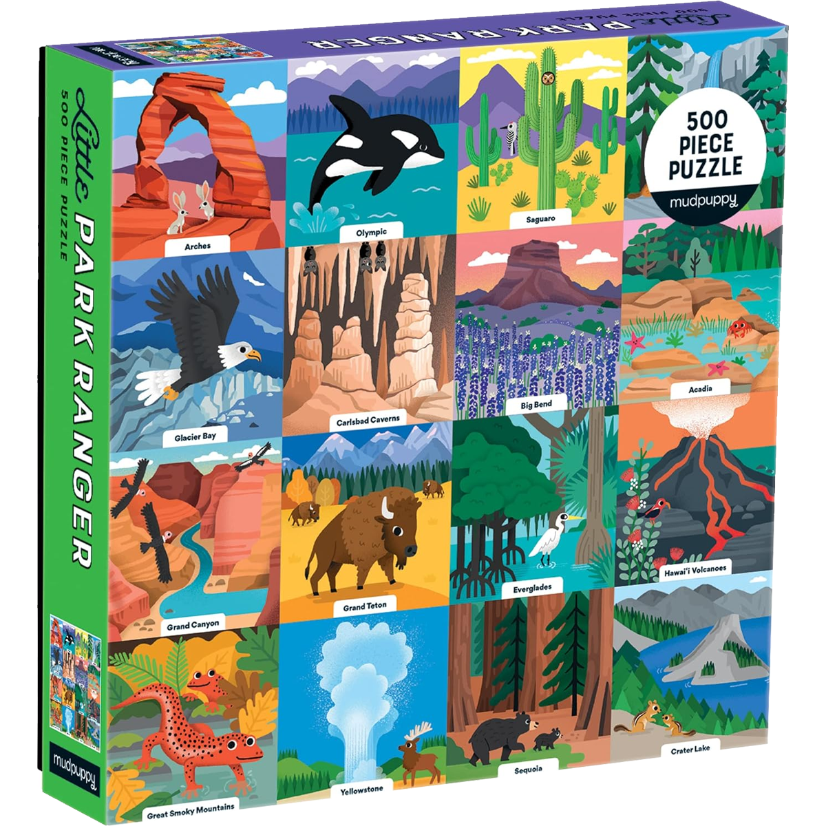 Chronicle Books Mudpuppy Little Park Ranger 500 Piece Family Puzzle