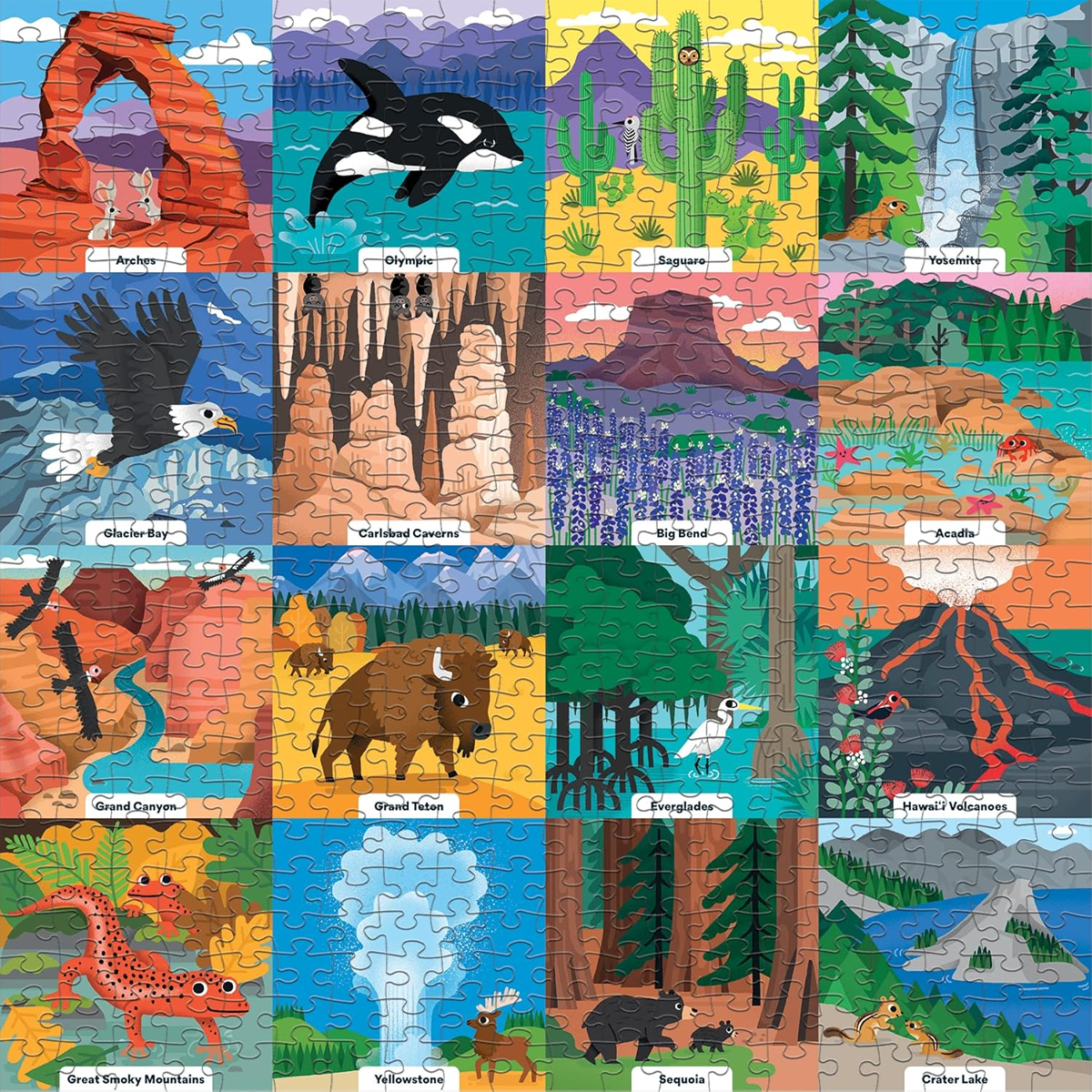 Chronicle Books Mudpuppy Little Park Ranger 500 Piece Family Puzzle