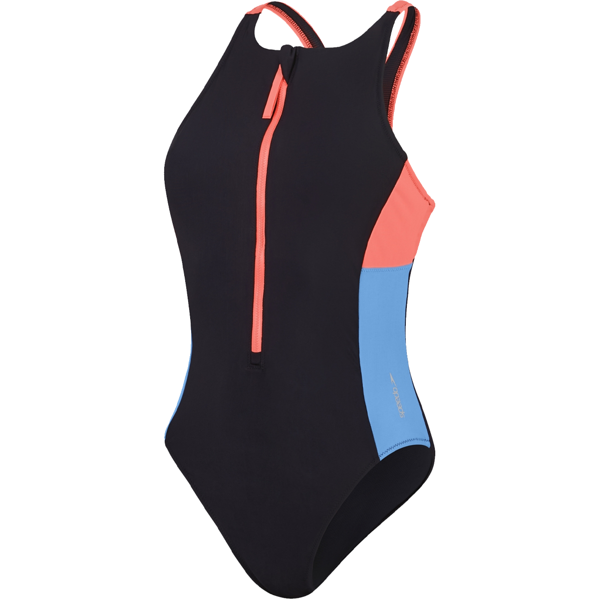 Speedo Women's Zip Colorblock One Piece