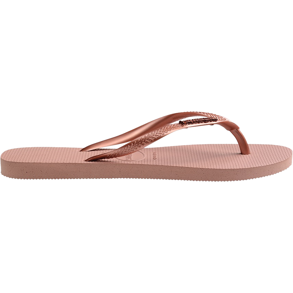 Havaianas Women's Slim Logo Metallic Sandal