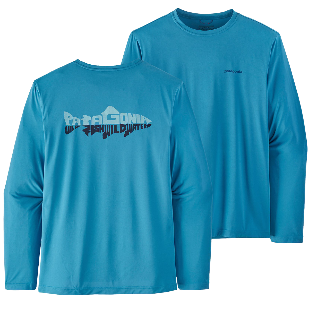 Patagonia Men's Capilene Cool Daily Fish Graphic Long Sleeve