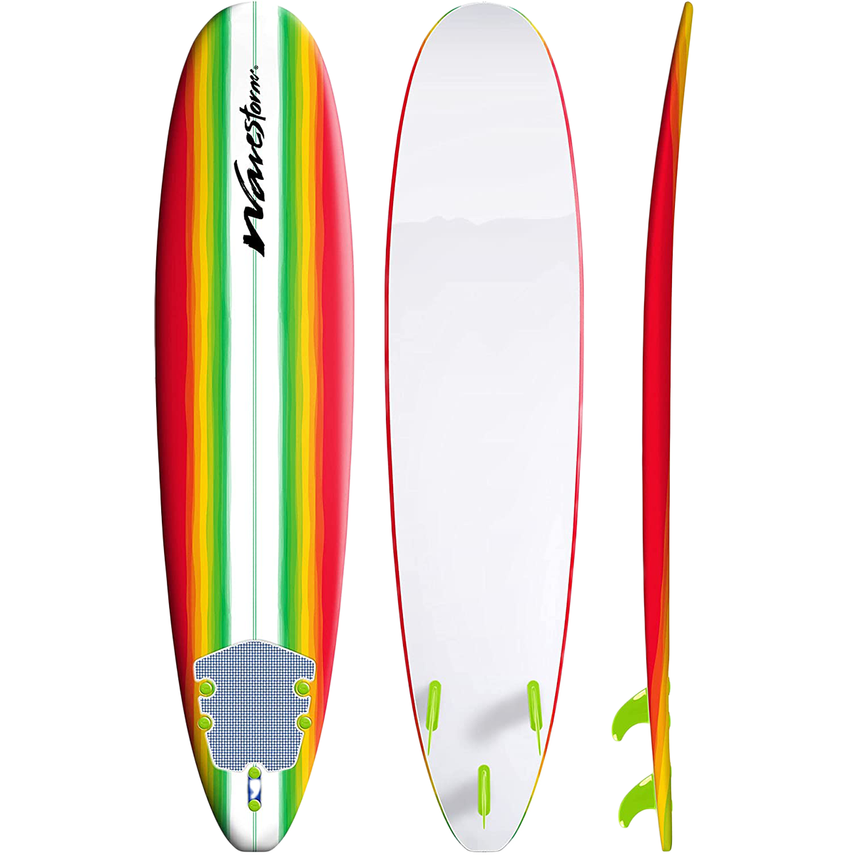  Wavestorm 8'0 Classic Surfboard With Leash