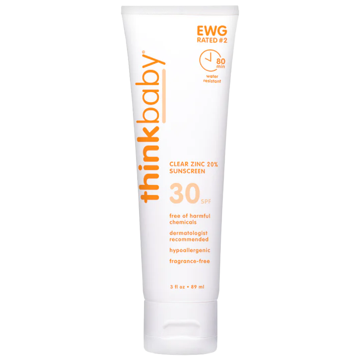  Thinkbaby SPF 30 Clear Zinc Sunscreen