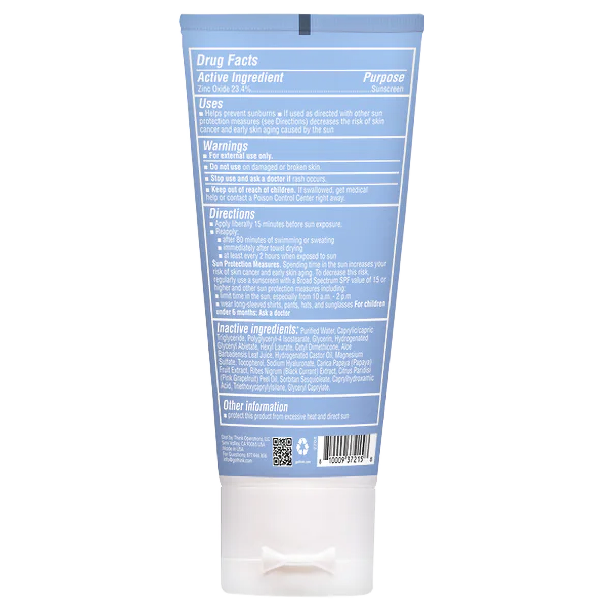  Thinksport SPF 50 Clear Zinc Active Face
