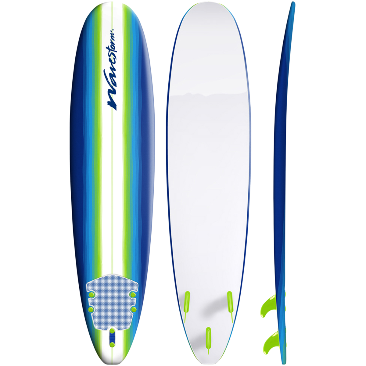  Wavestorm 8'0 Classic Surfboard With Leash