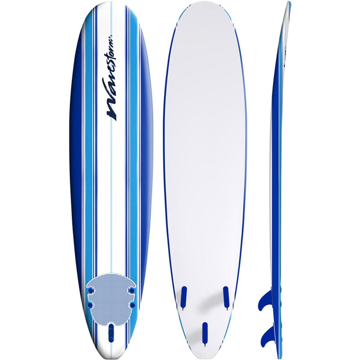  Wavestorm 8'0 Classic Surfboard With Leash