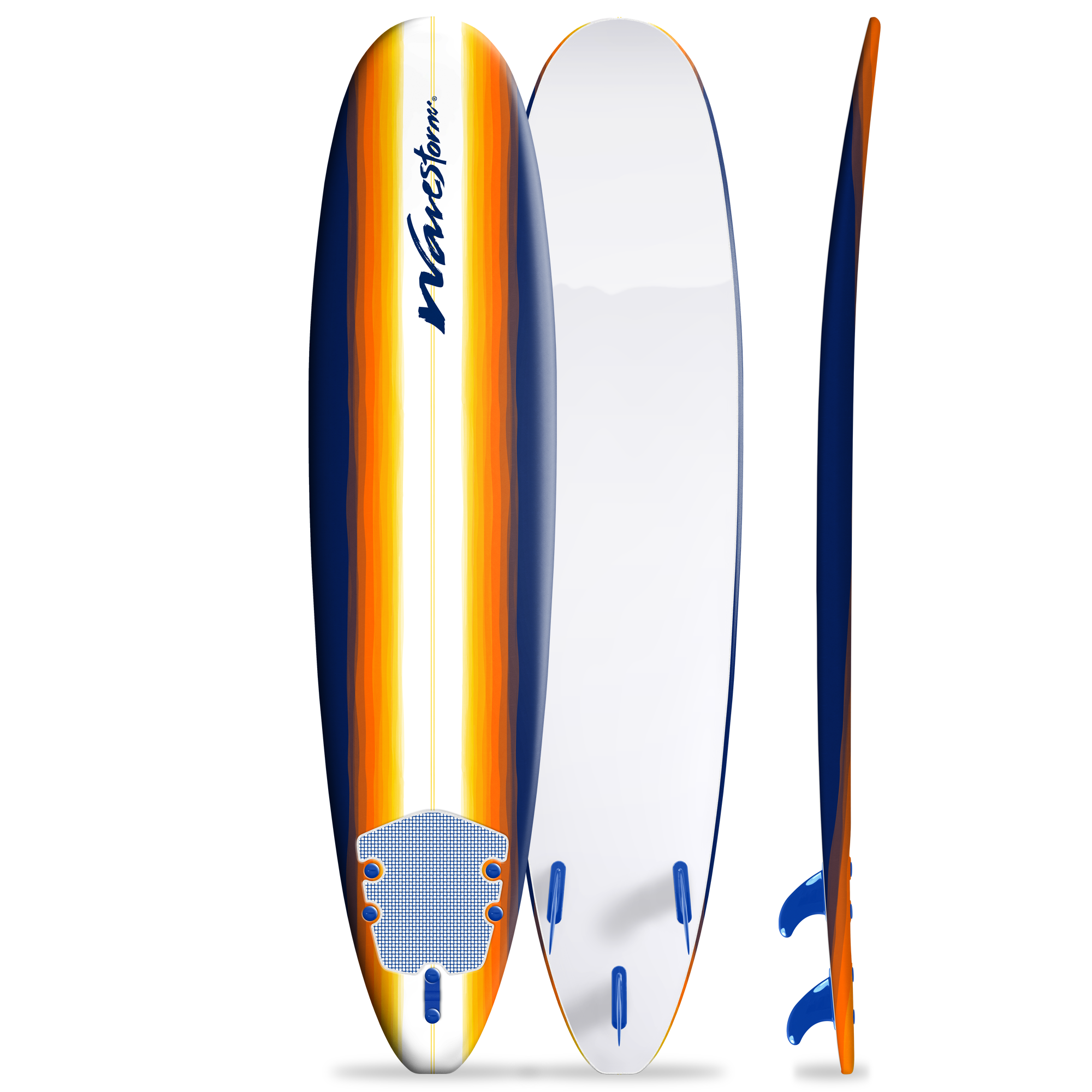  Wavestorm 8'0 Classic Surfboard With Leash